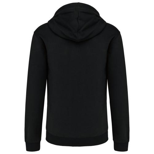 Men's contrast hooded full zip sweatshirt