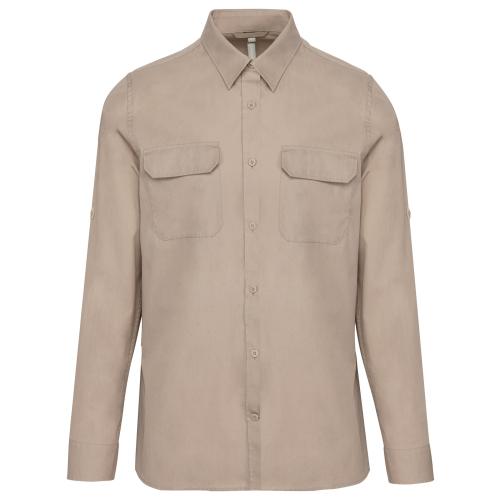 Men's long-sleeved safari shirt