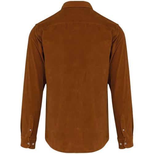 Men's long-sleeved corduroy shirt