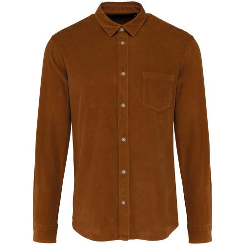 Men's long-sleeved corduroy shirt