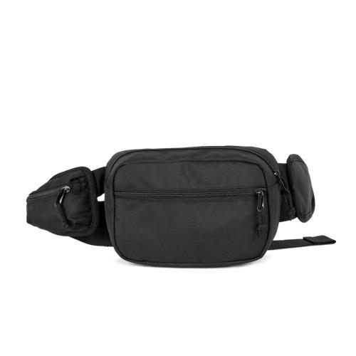 Large recycled bum bag with side pocket