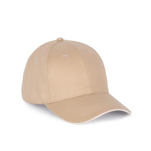 Cap with contrasting sandwich peak - 6 panels