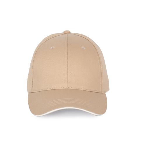 Cap with contrasting sandwich peak - 6 panels
