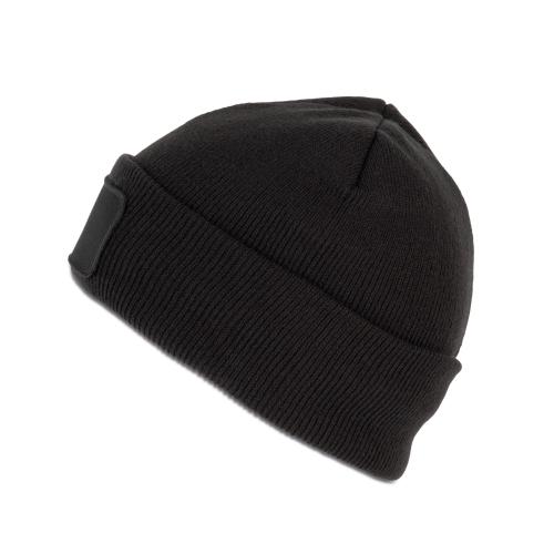 Beanie with patch and Thinsulate lining 
