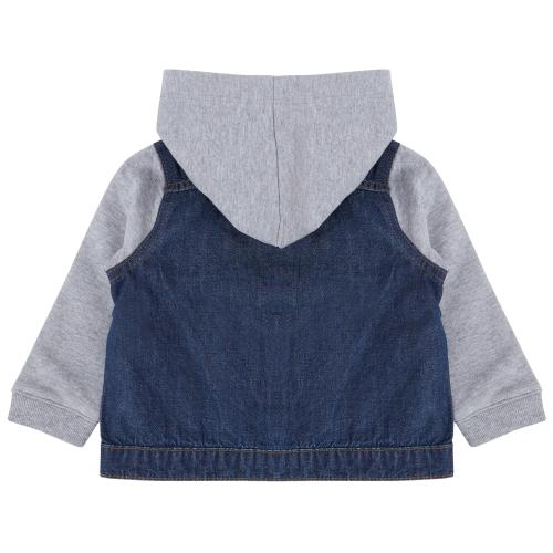 Kids’ hooded denim jacket