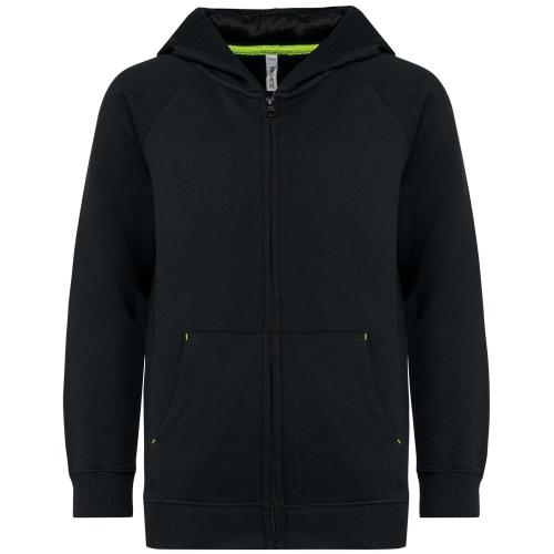 Kids zipped fleece hoodie