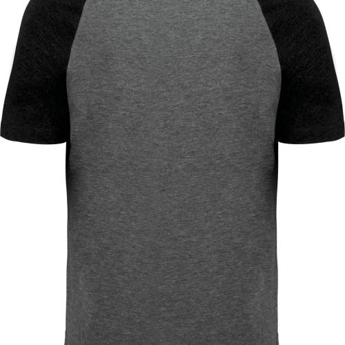 T-shirt triblend bicolore sport manches courtes unisexe