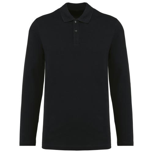 Men's long-sleeved Supima® polo shirt