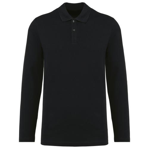 Men's long-sleeved Supima® polo shirt