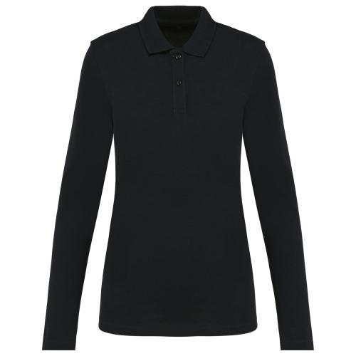 Ladies' long-sleeved Supima® polo shirt