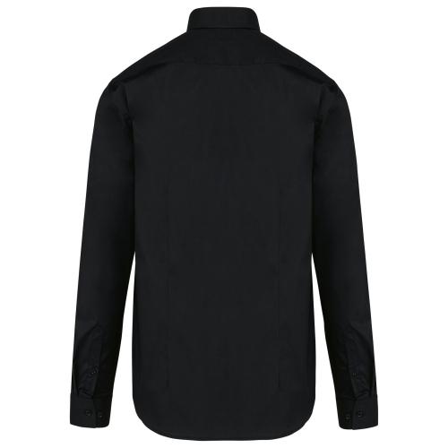 Men's long-sleeved poplin shirt