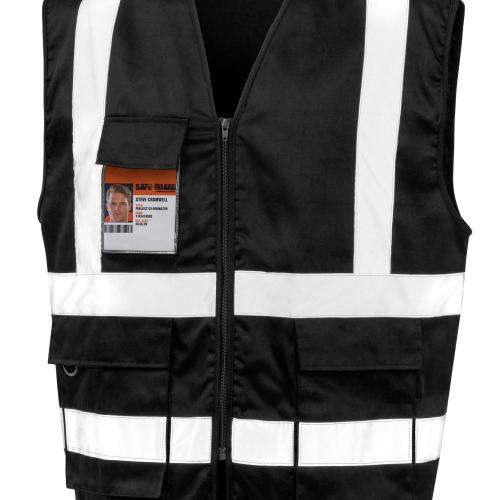 Zipped safety vest
