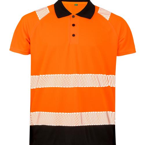 Recycled safety polo shirt