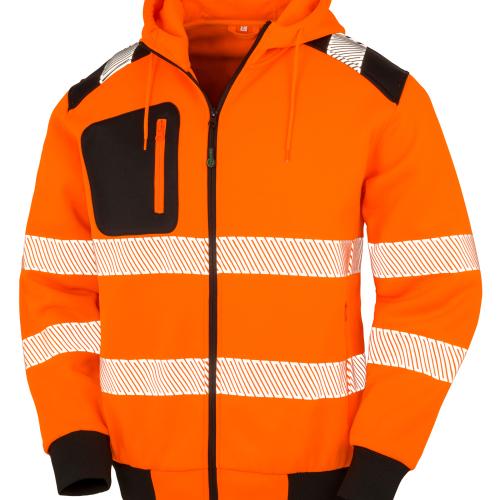 Sweat-shirt à capuche de sécurité recyclé