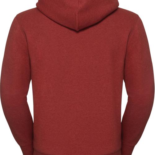 Authentic full zip hooded melange sweatshirt