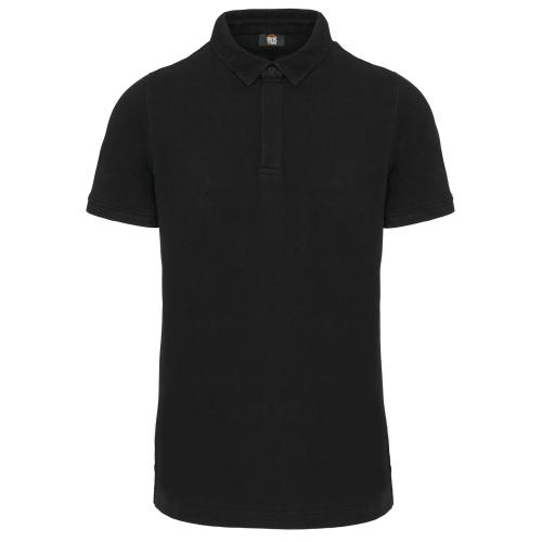 Men's short sleeve stud polo shirt