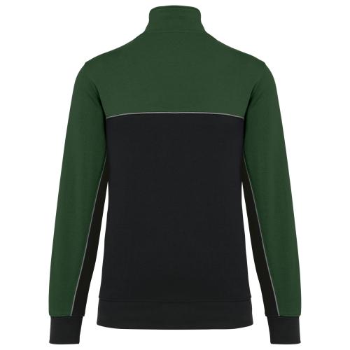 Unisex zipped neck eco-friendly sweatshirt