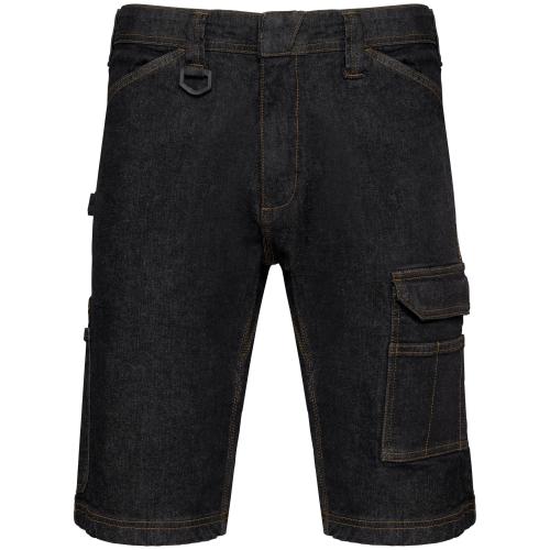 Men's multipocket denim bermuda shorts