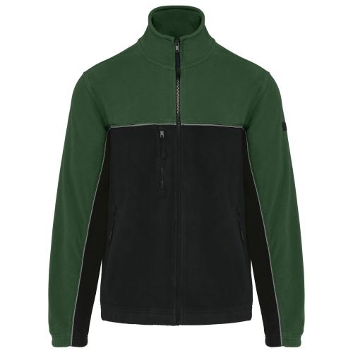 Unisex eco-friendly two-tone polarfleece jacket