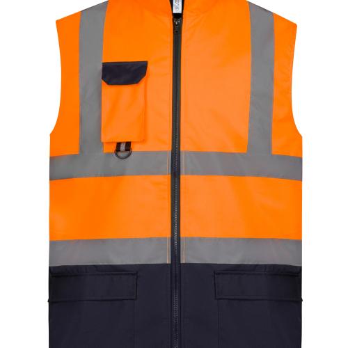 Hi-vis padded bodywarmer