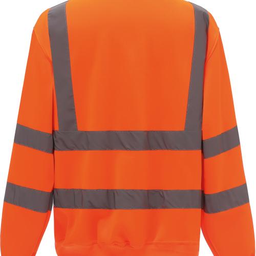 Hi-Vis Zip Neck Sweatshirt