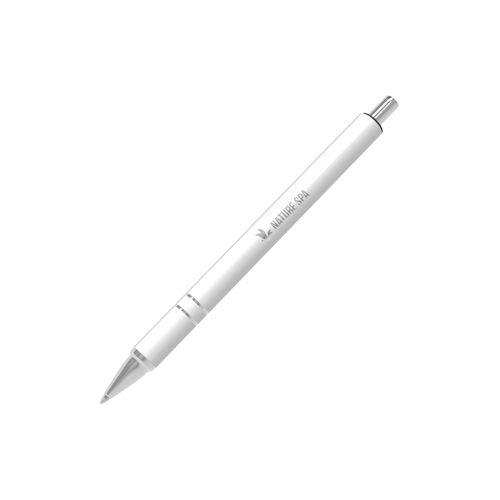 Stylo Alu (Blanc), encre bleue
