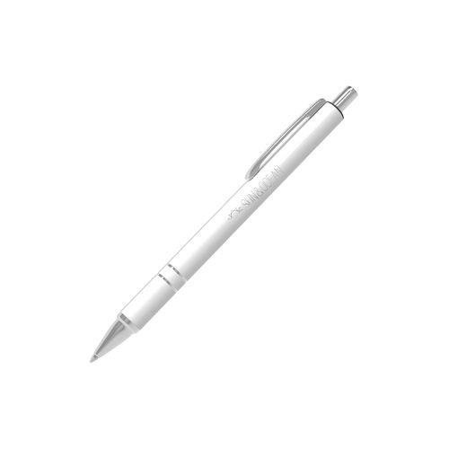 Stylo Alu (Blanc), encre bleue
