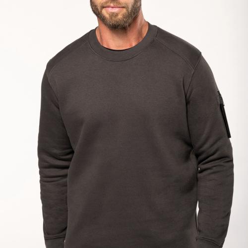 Set-in sleeve sweatshirt