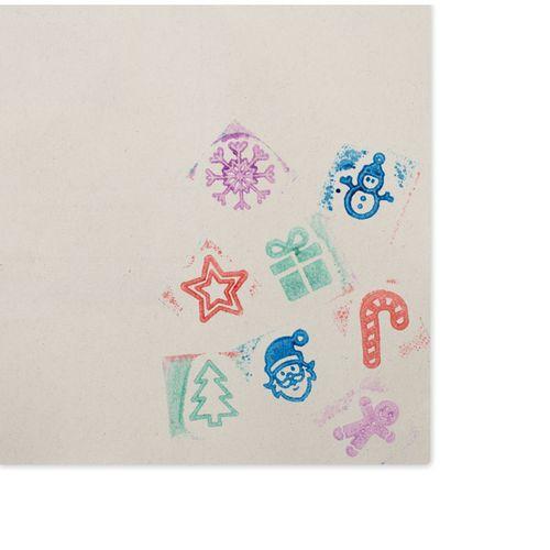 8 wooden Christmas stamps set STAMPIE