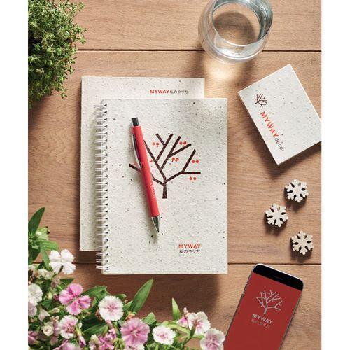 Carnet A5 couv. papier semence SEED BOOK