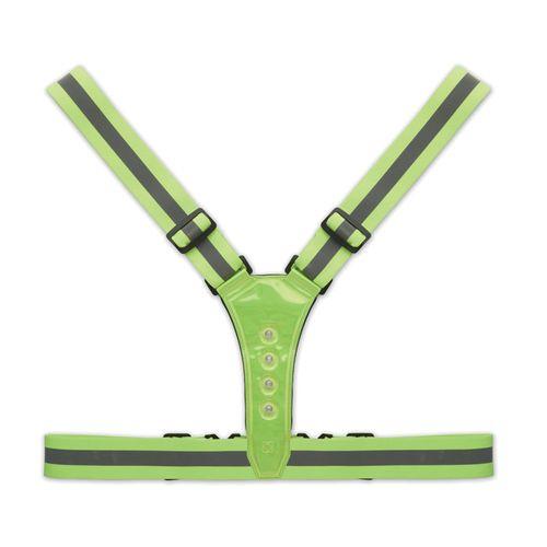 Reflective body belt with LED ROUNDVISIBLE