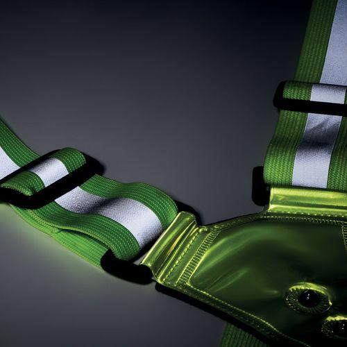 Reflective body belt with LED ROUNDVISIBLE