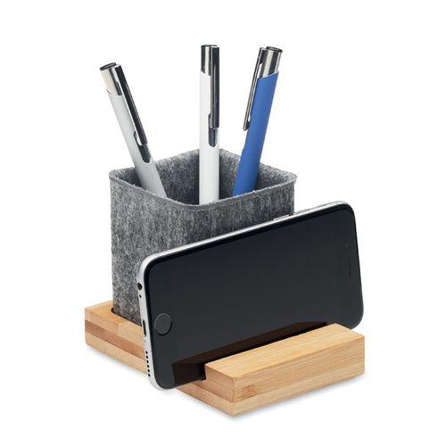 RPET felt pen pot phone stand OROSTAN