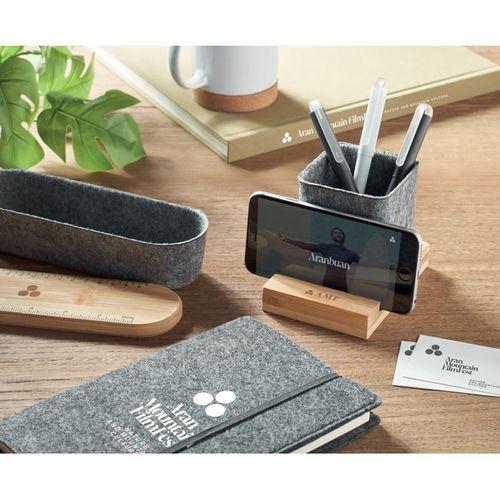 RPET felt pen pot phone stand OROSTAN