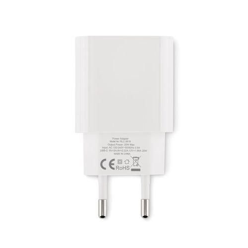 Chargeur USB 20W 2 ports, prise EU PLUGME