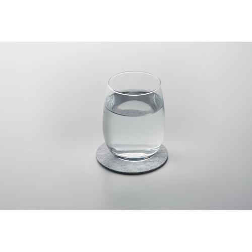 Sous-verre rond en feutre RPET FELTSTER