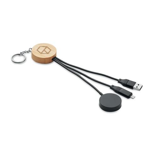 Porte-clés câble 4 en 1 60W BULE