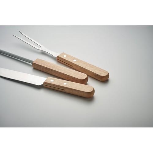 Ustensiles BBQ en acier inox. TOOLDERA