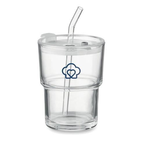 Gobelet verre et paille 400ml SIP