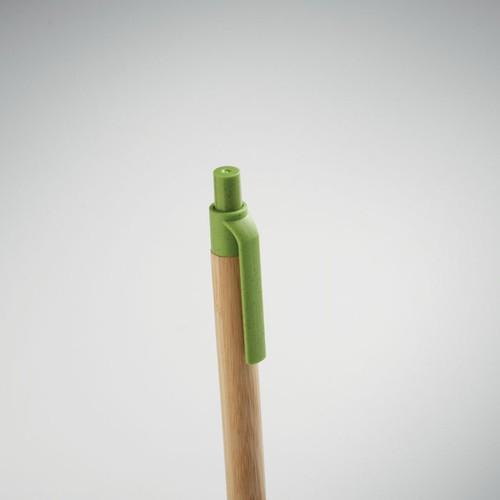 ITEA COLOUR Push button ball pen in bamboo