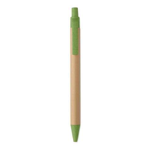 ITEA COLOUR Push button ball pen in bamboo