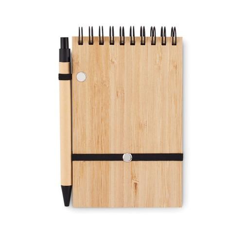 SONORABAM Set de bloc-notes A6 en bambou