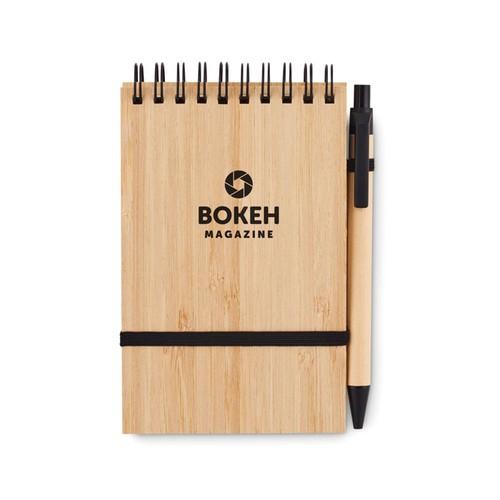 SONORABAM Set de bloc-notes A6 en bambou