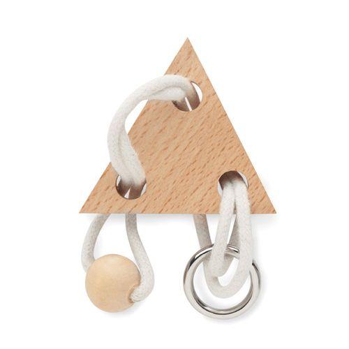 Wooden brain teaser triangle NERVE