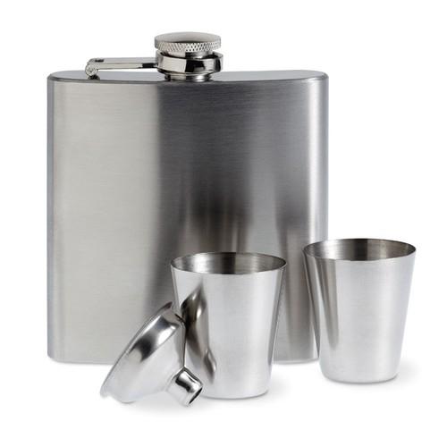SLIMMY FLASK SET Flacon de poche avec gobelets