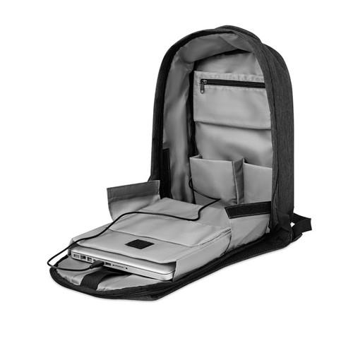 BERLIN 2 tone backpack incl USB plug