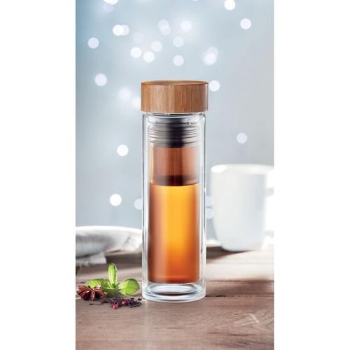 BATUMI GLASS Double wall glass bottle 400ml
