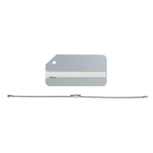 Luggage Tag Aluminium Silver