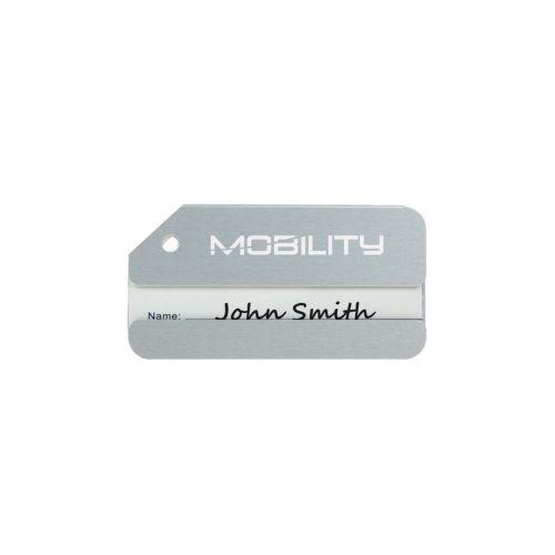 Luggage Tag Aluminium Silver