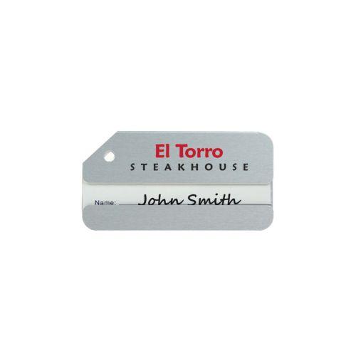 Luggage Tag Aluminium Silver